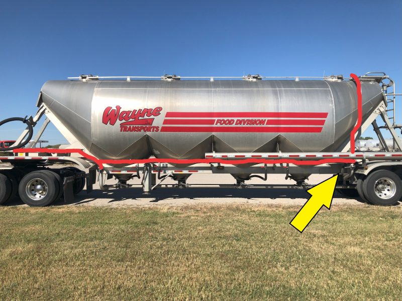 pneumatic trailer tank valve location