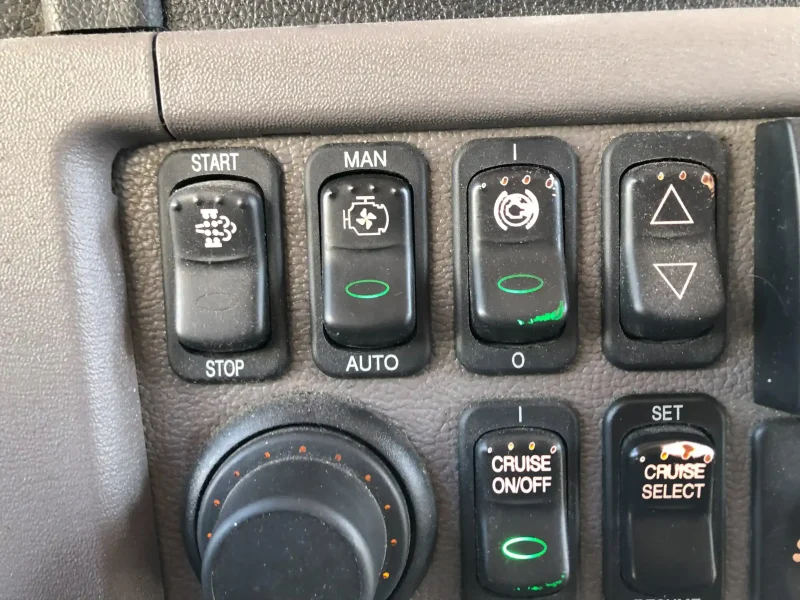 fan turned on