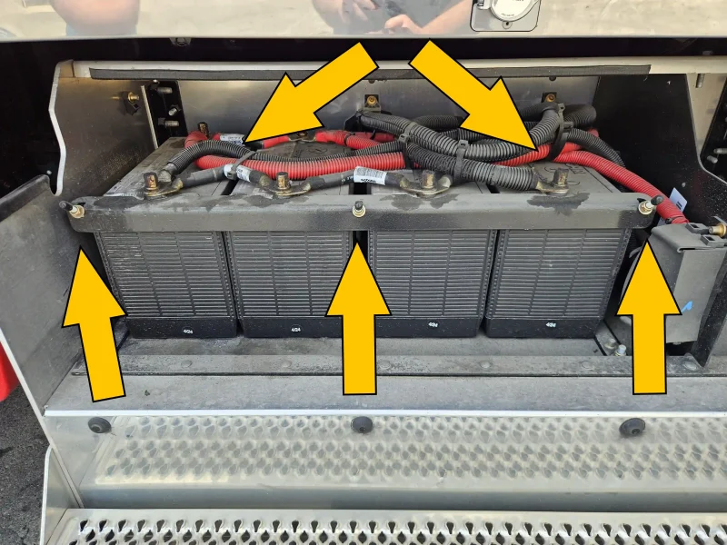 pre-trip inspection batteries