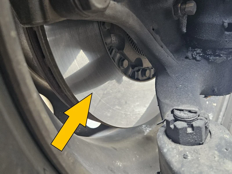 pre-trip inspection brake rotor