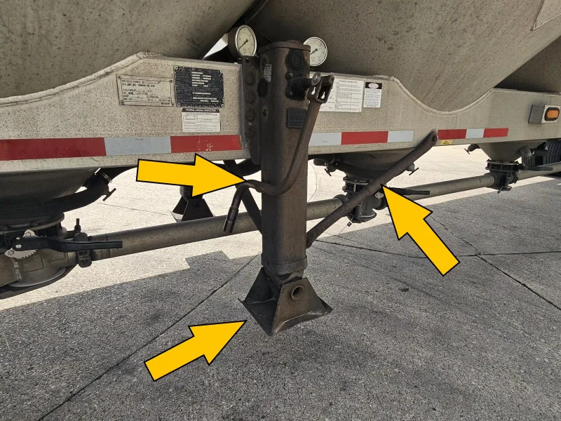 Pre-trip inspection landing gear