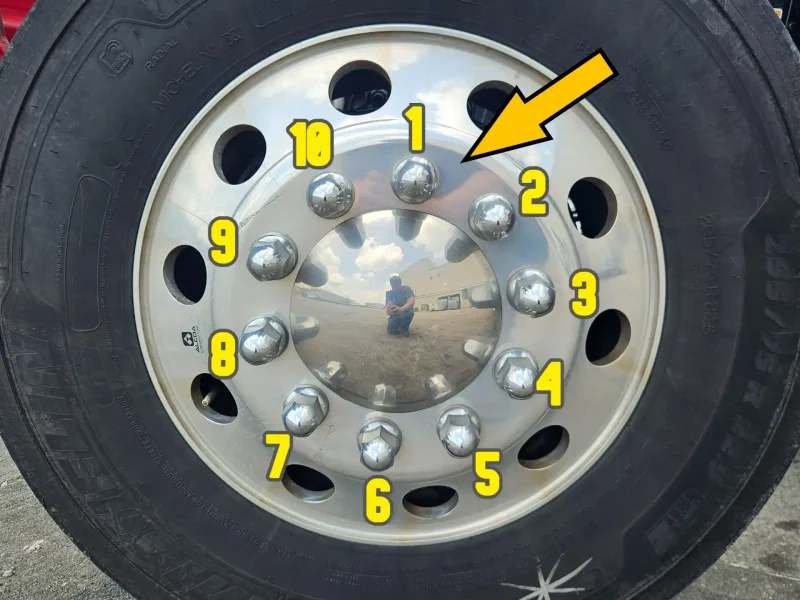 pre-trip inspection lug nuts
