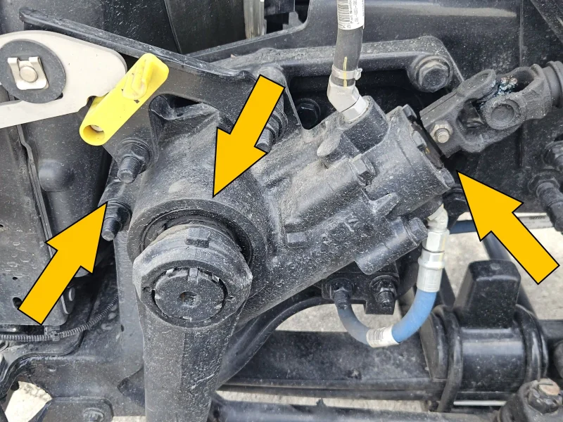 power steering box Pre-trip inspection