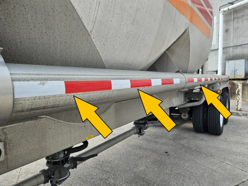 pre-trip inspection reflective tape