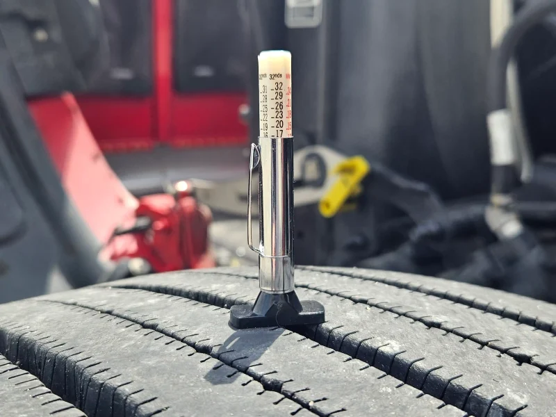 pre-trip inspection steer tire tread depth