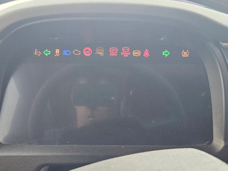 pre-trip inspection dash lights
